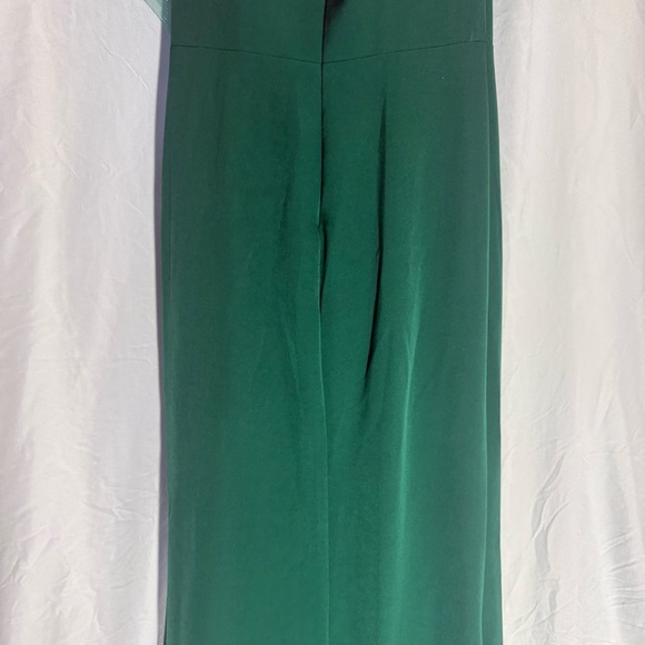 Terani Couture Embellished Dark Green Strapless Maxi Dress Sz 6 - Picture 8 of 13